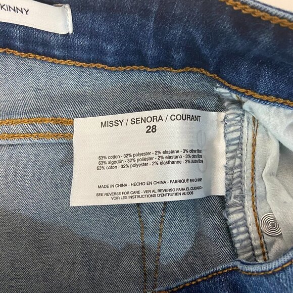 Skinnygirl Jeans The Skinny Women's Size 28 (28 x 29) Mid Rise Distressed - Picture 11 of 12